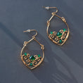 Load image into Gallery viewer, Green Onyx Earrings