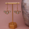 Load image into Gallery viewer, Aquarmarine Gemstone Earrings, 14k gold filled