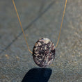 Load image into Gallery viewer, Unique Bohemian necklace with 14k gold filled chain and large gemstone pendant
