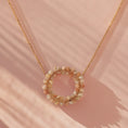 Load image into Gallery viewer, "Harmony" Gold Necklace - Pink Peruvian Opal