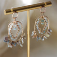 Load image into Gallery viewer, Opal Gemstone Earrings, 14k Gold Filled Post Earrings