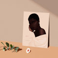 Load image into Gallery viewer, "Dana" Feminine Wall Art - Black Art Wall Decor