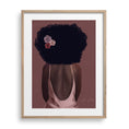 Load image into Gallery viewer, Elegant black woman named Jennifer, depicted in a blush dress with a minimalist background.