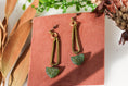 Load image into Gallery viewer, Green Aventurine Boho Earrings
