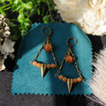 Load image into Gallery viewer, Red Aventurine Spike Earrings