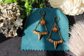 Load image into Gallery viewer, Red Aventurine Spike Earrings