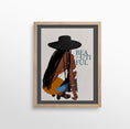 Load image into Gallery viewer, Chic black woman illustration with the quote "Beautiful," designed to inspire and uplift.