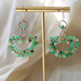 Load image into Gallery viewer, Crysoprase Gemstone Earrings, 14k Gold Filled Post Earrings