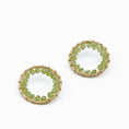 Load image into Gallery viewer, Peridot Gemstone Earrings, 14k Gold Filled Post Earrings