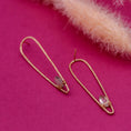 Load image into Gallery viewer, Smokey Quartz Gemstone Earrings, 14k Gold Filled Post Earrings