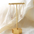Load image into Gallery viewer, Smokey Quartz Gemstone Earrings, 14k Gold Filled Post Earrings