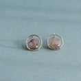 Load image into Gallery viewer, Feldspar Quartz Earrings - Sterling Silver