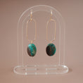Load image into Gallery viewer, Teal Impression Jasper Earrings