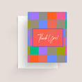 Load image into Gallery viewer, Color Block Thank You Card