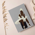 Load image into Gallery viewer, black art illustration, black female art, black ballerina