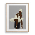 Load image into Gallery viewer, Illustration of Avery, a black ballerina in a white leotard with her hair wrapped.