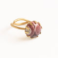 Load image into Gallery viewer, Fancy Jasper Brass Statement Ring, Adjustable, No. 08