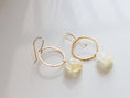 Load image into Gallery viewer, Minimal handmade oval citrine earrings in 14k gold filled wire
