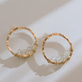 Load image into Gallery viewer, 14k Gold Filled Stud Earrings with Crystal Quartz Gemstones