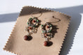 Load image into Gallery viewer, Red and TurquoiseSterling Silver Earrings