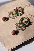 Load image into Gallery viewer, Red and TurquoiseSterling Silver Earrings
