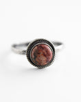 Load image into Gallery viewer, Bohemian minimalist sterling silver jasper ring, handcrafted with ethically sourced metal and gemstone.