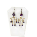 Load image into Gallery viewer, Purple Jade Earrings