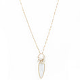 Load image into Gallery viewer, "Kayla" Rainbow Moonstone Necklace