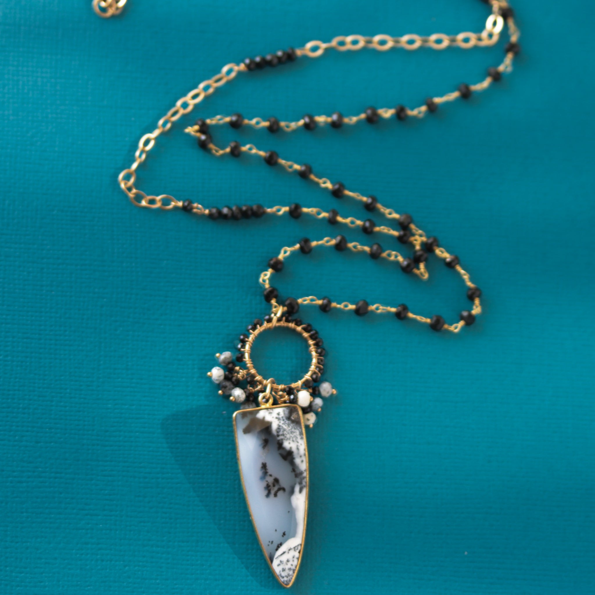 "Kayla" Dendritic Opal Necklace