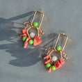 Load image into Gallery viewer, Pink Coral Gemstone Earrings - 14k Gold Filled Earrings
