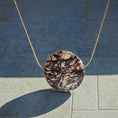 Load image into Gallery viewer, Handmade Bohemian necklace with large gemstone pendant
