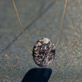 Load image into Gallery viewer, Unique Bohemian necklace with 14k gold filled chain and large gemstone pendant
