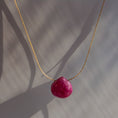 Load image into Gallery viewer, Pink Chalcedony Gemstone Necklace, 14k Gold filled Necklace
