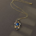 Load image into Gallery viewer, 14k Gold Filled Necklace, Lapis Lazuli Gemstone Necklace
