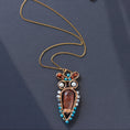 Load image into Gallery viewer, 14k Gold Filled Necklace, Turquoise Gemstone Necklace
