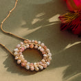 Load image into Gallery viewer, "Harmony" Gold Necklace - Pink Peruvian Opal
