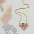 Load image into Gallery viewer, 14k Gold Filled Necklace, Feldspar Quartz Necklace
