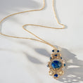 Load image into Gallery viewer, 14k Gold Filled Necklace, Lapis Lazuli Gemstone Necklace
