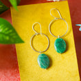 Load image into Gallery viewer, Turquoise Jasper Sterling Silver Earrings
