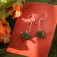 Load image into Gallery viewer, Lightweight 925 sterling silver earrings featuring ethically sourced green aventurine gemstones.
