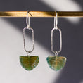 Load image into Gallery viewer, Green Aventurine Sterling Silver Earrings
