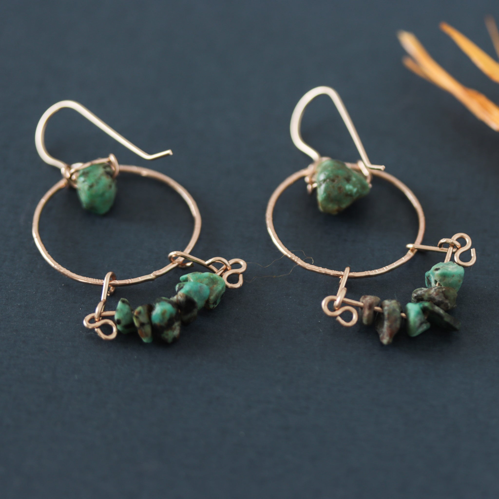 African Turquoise earrings