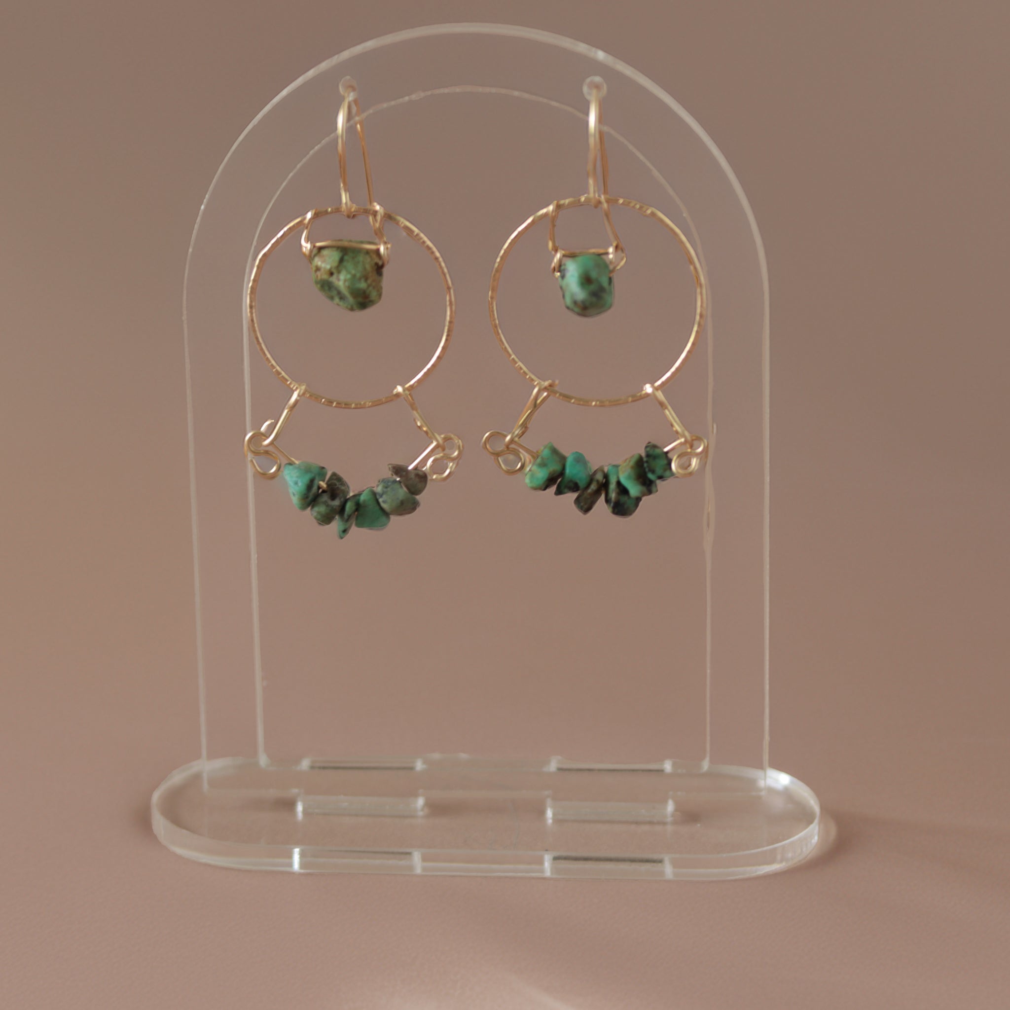 African Turquoise earrings