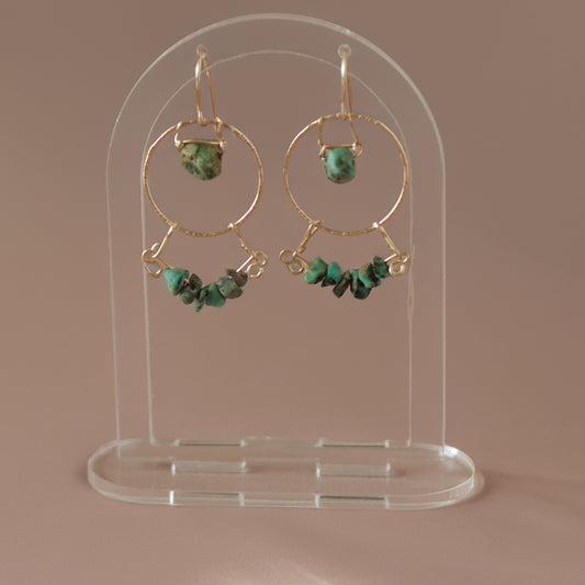 African Turquoise earrings