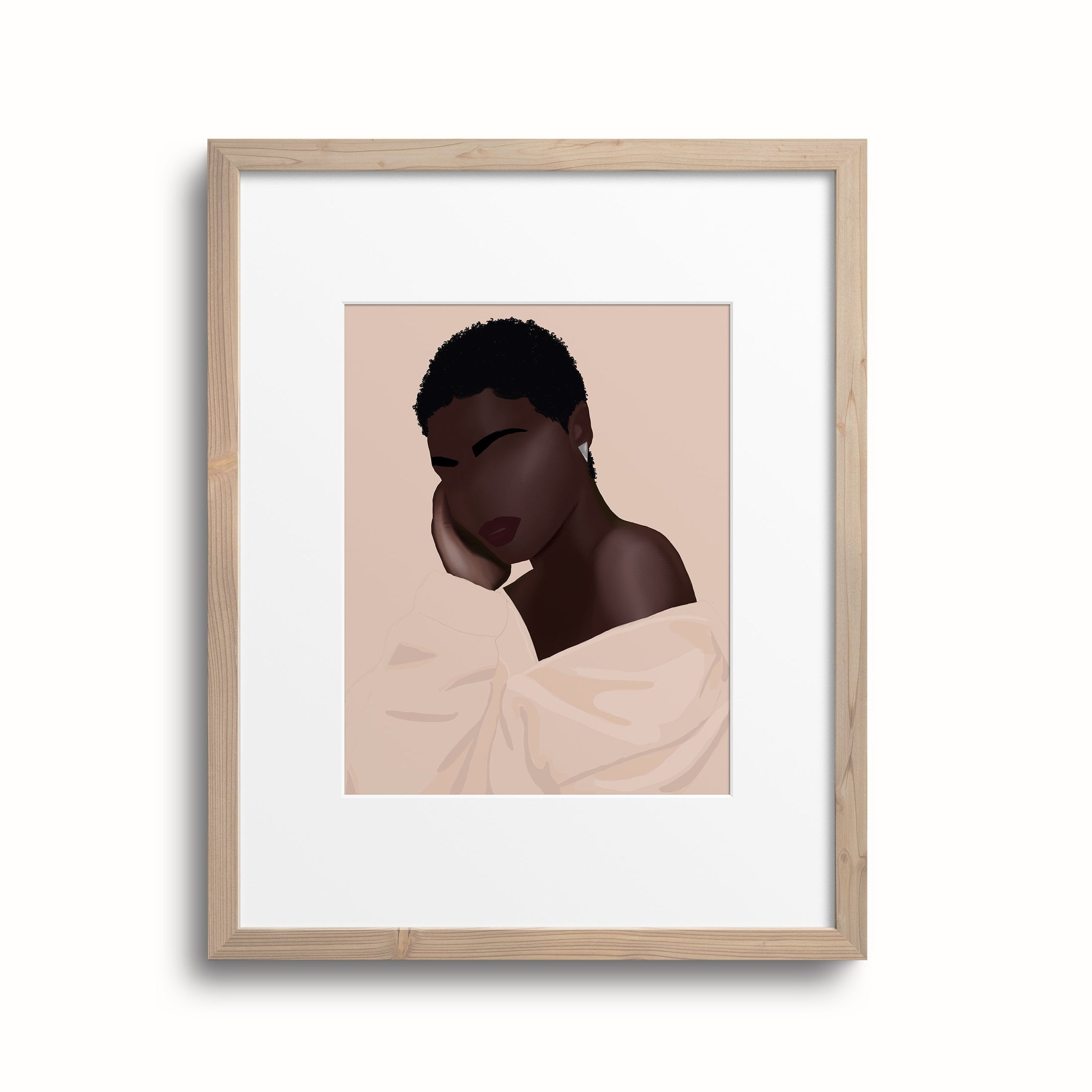 "Dana" Feminine Wall Art - Black Art Wall Decor