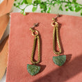 Load image into Gallery viewer, Green Aventurine Boho Earrings
