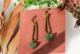 Load image into Gallery viewer, Green Aventurine Boho Earrings
