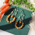 Load image into Gallery viewer, Mexican Crazy Lace Agate, Sterling Silver Dangle Earrings
