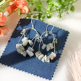 Load image into Gallery viewer, 925 sterling silver dangle earrings with Gemstones
