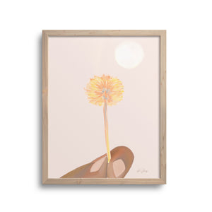  Close-up of a dandelion with seeds, symbolizing wishes and intentions.